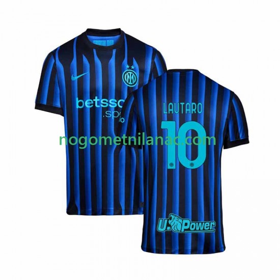 Dres Inter Milan Lautaro Martinez 10 Domaći 2025-2026 Kratkih Rukava - Muški
