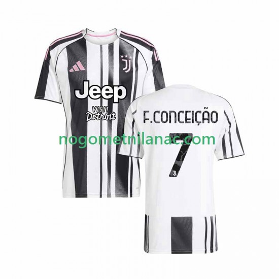 Dres Juventus Francisco Conceicao 7 Domaći 2025-2026 Kratkih Rukava - Muški