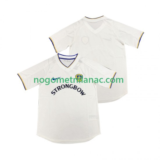 Dres Leeds United 2000 2001 Retro Domaći Kratkih Rukava - Muški