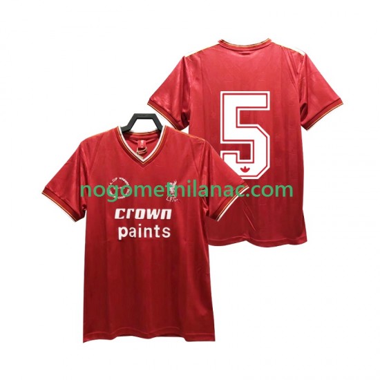 Dres Liverpool 5 1985 1986 Retro Domaći Kratkih Rukava - Muški