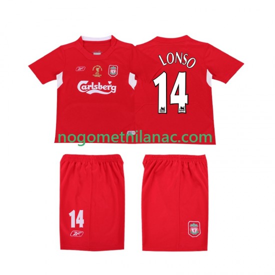 Dres Liverpool ALONSO 14 LWP 2005 Retro Domaći 2004 Kratkih Rukava - Muški