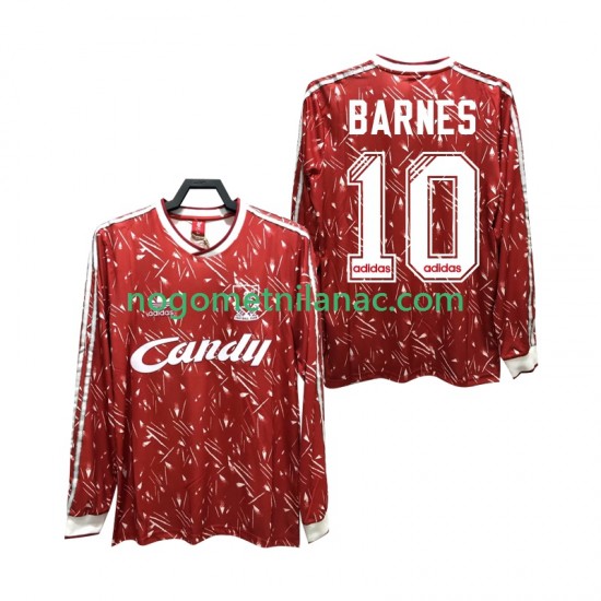 Dres Liverpool BARNES 10 1989 1991 Retro Domaći Dugim Rukavima - Muški