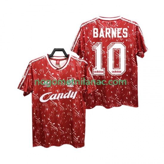 Dres Liverpool BARNES 10 1989 1991 Retro Domaći Kratkih Rukava - Muški
