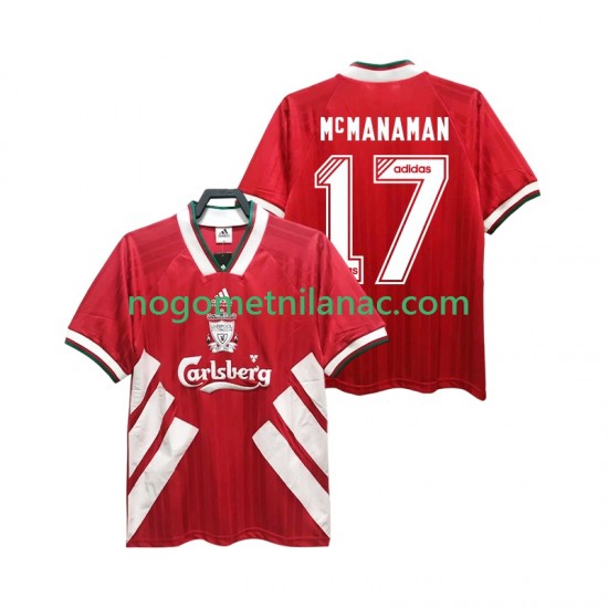 Dres Liverpool MCMANAMAN 17 1993 1995 Retro Domaći Kratkih Rukava - Muški