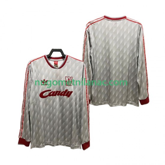Dres Liverpool 1989 1991 Retro Gostujući Dugim Rukavima - Muški