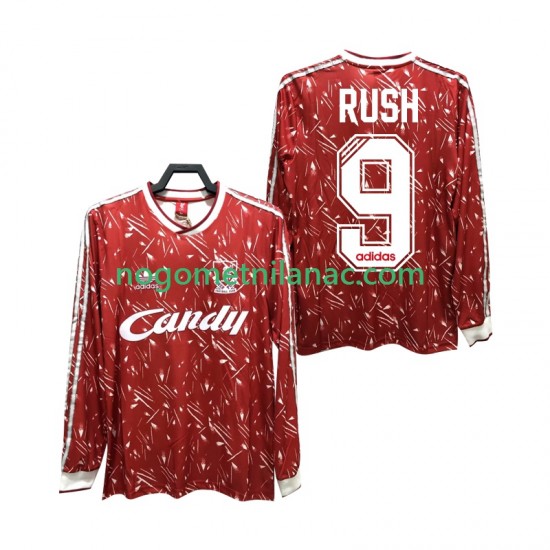Dres Liverpool Rush 9 1989 1991 Retro Domaći Dugim Rukavima - Muški