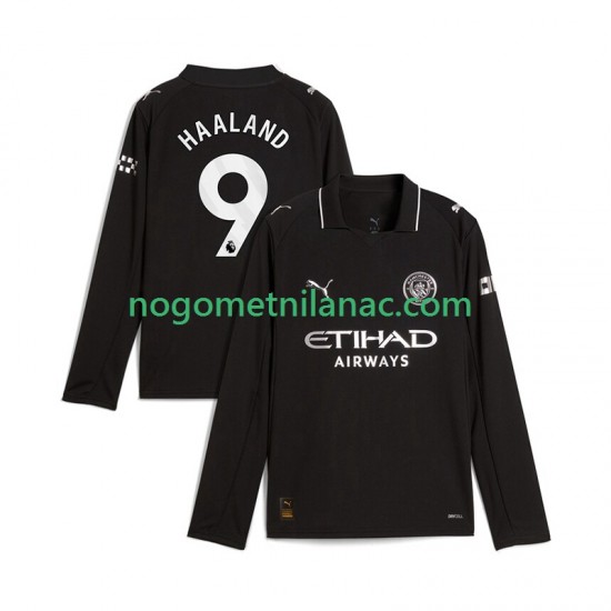 Dres Manchester City Erling Haaland 9 Gostujući 2025-2026 Dugim Rukavima - Muški