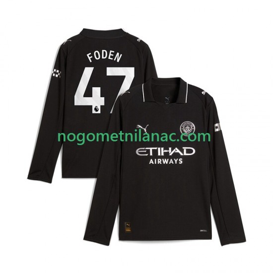 Dres Manchester City Phil Foden 47 Gostujući 2025-2026 Dugim Rukavima - Muški