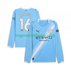 Dres Manchester City Rodrigo Hernandez 16 Domaći 2025-2026 Dugim Rukavima - Muški