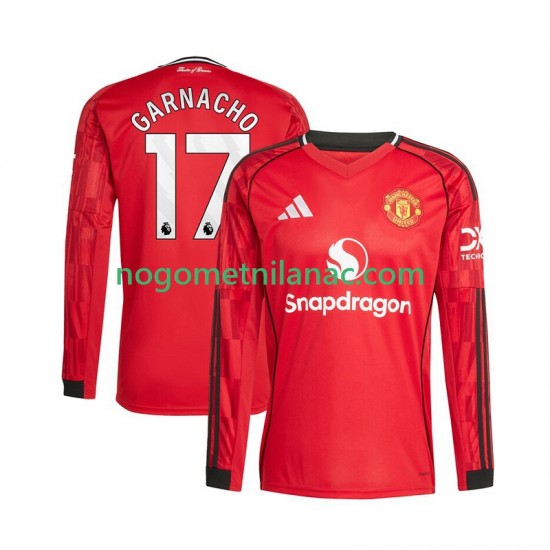 Dres Manchester United Alejandro Garnacho 17 Domaći 2025-2026 Dugim Rukavima - Muški