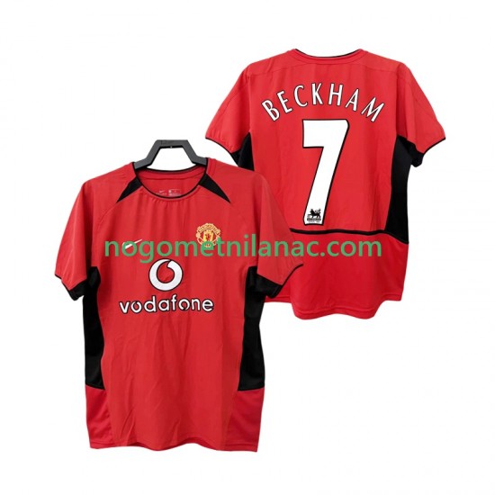 Dres Manchester United BECKHAM 7 Retro Domaći 2004 2002 Kratkih Rukava - Muški