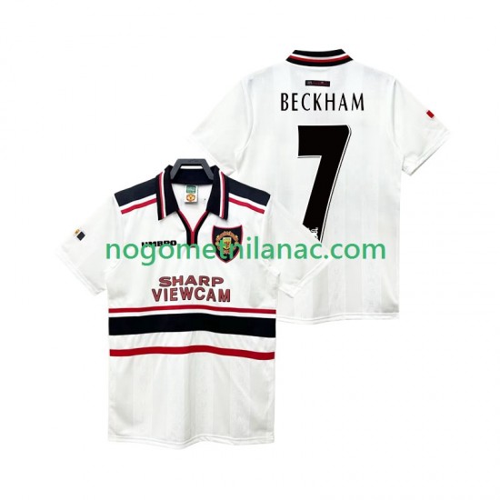 Dres Manchester United Beckham 7 Retro Gostujući 1998 1999 Kratkih Rukava - Muški