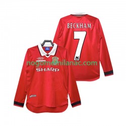 Dres Manchester United Beckham 7 2000 Retro Domaći 1999 Dugim Rukavima - Muški