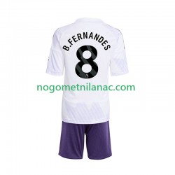 Dres Manchester United Bruno Fernandes 8 Gostujući 2025-2026 Kratkih Rukava - Dječji Dres Manchester United Bruno Fernandes 8 Gostujući 2025-2026 Kratkih Rukava - Dječji