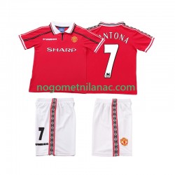 Dres Manchester United CONTONA 7 Retro Domaći 1998 1999 Kratkih Rukava - Dječji