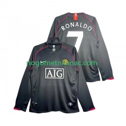 Dres Manchester United Critstiano Ronaldo 7 2007 Retro Gostujući 2008 Dugim Rukavima - Muški