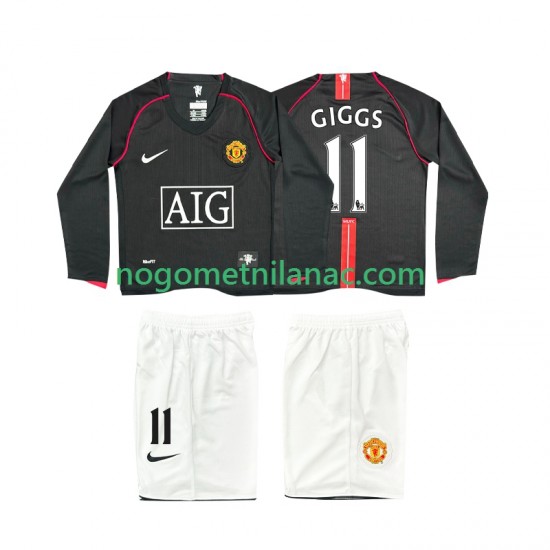 Dres Manchester United GIGGS 11 2007 Retro Gostujući 2008 Dugim Rukavima - Dječji