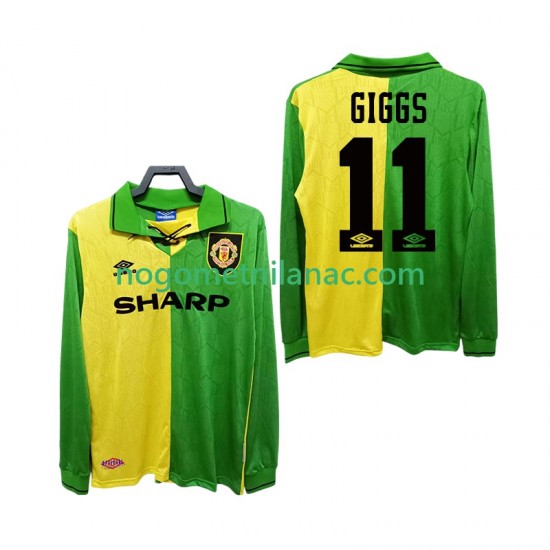 Dres Manchester United GIGGS 11 1992 Retro Gostujući 1994 Dugim Rukavima - Muški