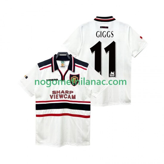 Dres Manchester United GIGGS 11 Retro Gostujući 1998 1999 Kratkih Rukava - Muški