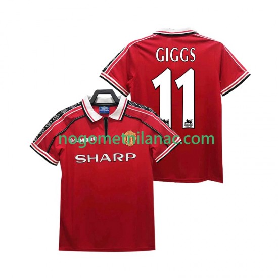 Dres Manchester United GIGGS 11 Retro Domaći 1998 1999 Kratkih Rukava - Muški
