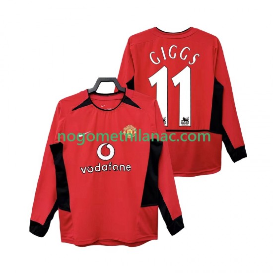 Dres Manchester United GIGGS 11 Retro Domaći 2004 2002 Dugim Rukavima - Muški