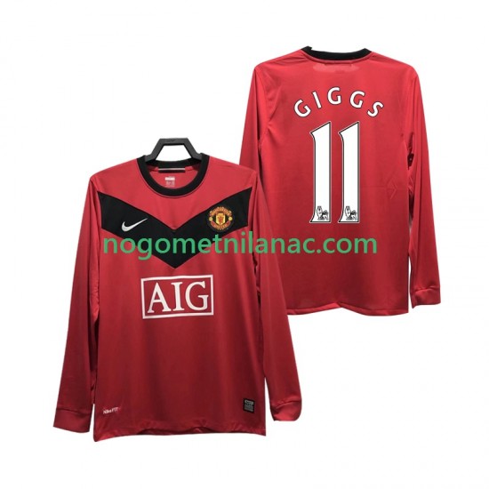 Dres Manchester United GIGGS 11 2009 Retro Domaći 2010 Dugim Rukavima - Muški