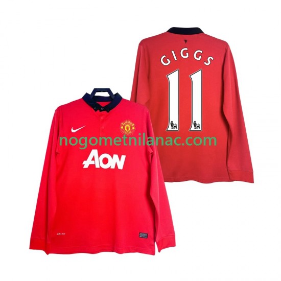 Dres Manchester United GIGGS 11 2013 2014 Retro Domaći Dugim Rukavima - Muški