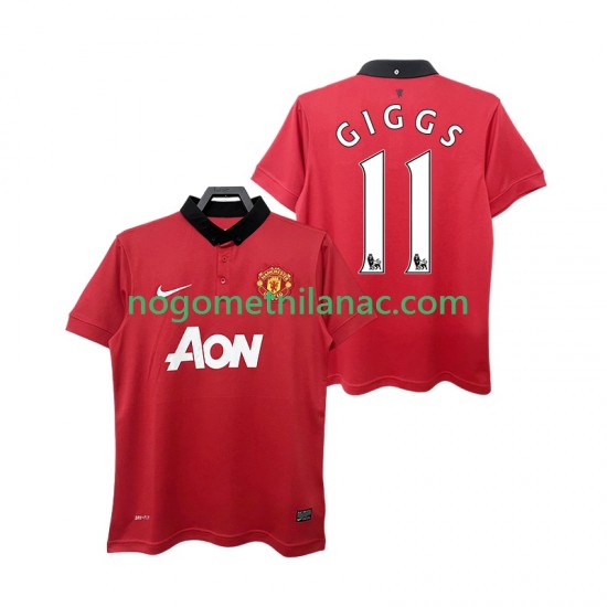 Dres Manchester United GIGGS 11 2013 2014 Retro Domaći Kratkih Rukava - Muški