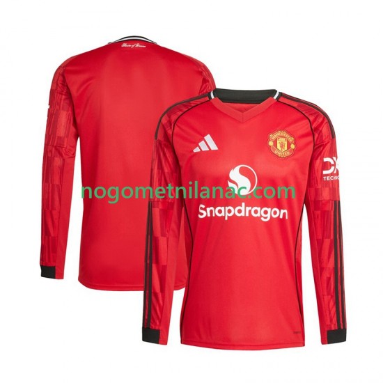 Dres Manchester United Domaći 2025-2026 Dugim Rukavima - Muški