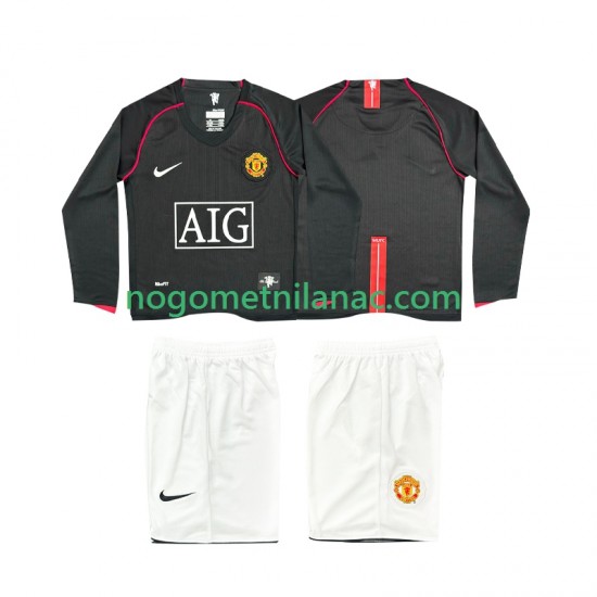 Dres Manchester United 2007 Retro Gostujući 2008 Dugim Rukavima - Dječji