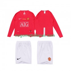 Dres Manchester United Premier League 2009 Retro Domaći 2008 Dugim Rukavima - Dječji Dres Manchester United Premier League 2009 Retro Domaći 2008 Dugim Rukavima - Dječji