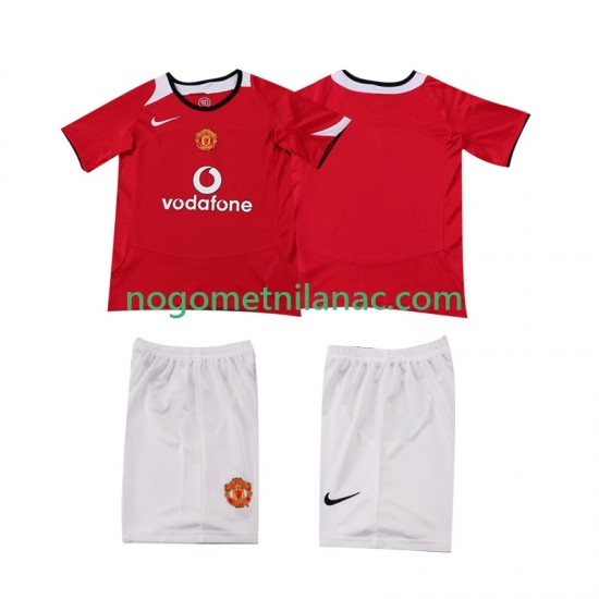 Dres Manchester United 2005 Retro Domaći 2006 Kratkih Rukava - Dječji