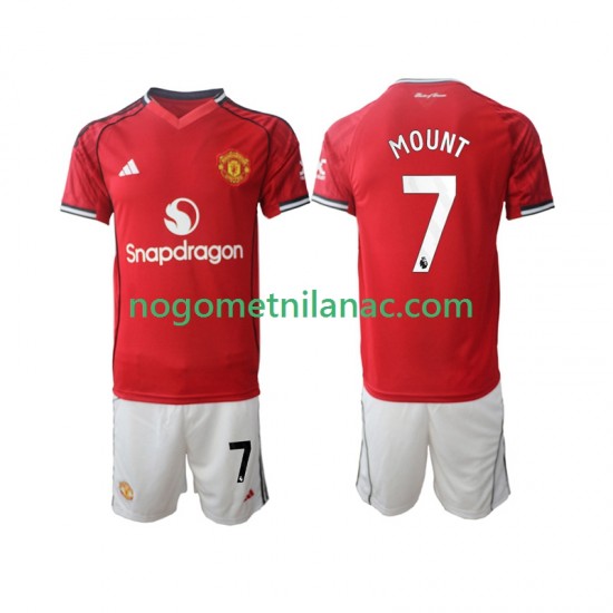 Dres Manchester United Mason Mount 7 Domaći 2025-2026 Kratkih Rukava - Dječji