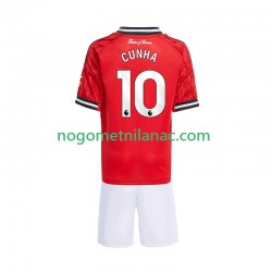 Dres Manchester United Matheus Cunha 10 Domaći 2025-2026 Kratkih Rukava - Dječji Dres Manchester United Matheus Cunha 10 Domaći 2025-2026 Kratkih Rukava - Dječji