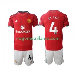Dres Manchester United Matthijs de Ligt 4 Domaći 2025-2026 Kratkih Rukava - Dječji Dres Manchester United Matthijs de Ligt 4 Domaći 2025-2026 Kratkih Rukava - Dječji