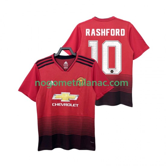 Dres Manchester United RASHFORD 10 2018 2019 Retro Domaći Kratkih Rukava - Muški