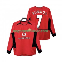 Dres Manchester United RONALDO 7 Retro Domaći 2004 2002 Dugim Rukavima - Muški Dres Manchester United RONALDO 7 Retro Domaći 2004 2002 Dugim Rukavima - Muški