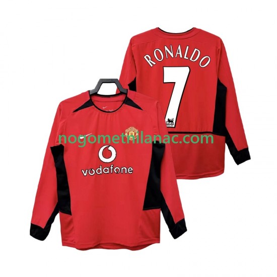 Dres Manchester United RONALDO 7 Retro Domaći 2004 2002 Dugim Rukavima - Muški
