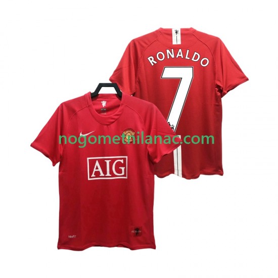 Dres Manchester United RONALDO 7 Premier League 2007 Retro Domaći 2008 Kratkih Rukava - Muški
