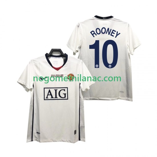 Dres Manchester United ROONEY 10 Champions League 2009 Retro Gostujući 2008 Kratkih Rukava - Muški