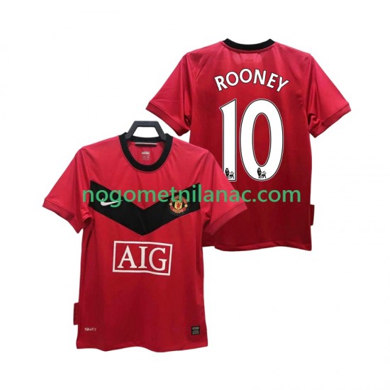 Dres Manchester United ROONEY 10 2009 Retro Domaći 2010 Kratkih Rukava - Muški