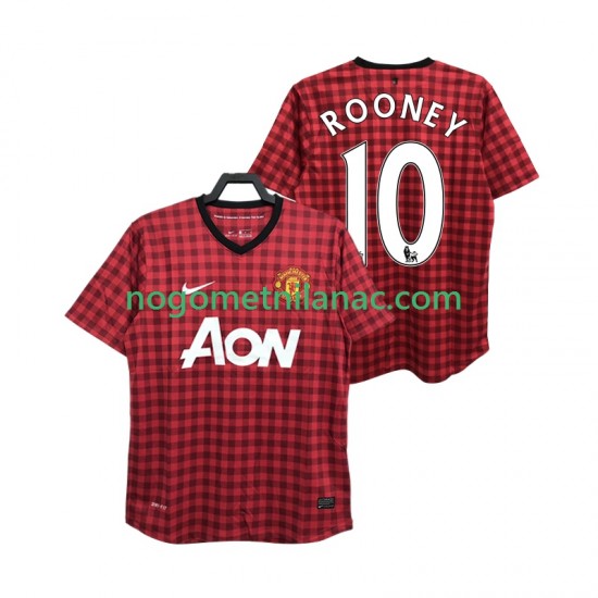 Dres Manchester United ROONEY 10 2012 2013 Retro Domaći Kratkih Rukava - Muški