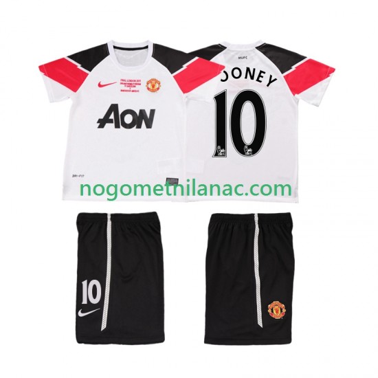Dres Manchester United ROONEY 10 Champions League 2012 Retro Treći 2011 Kratkih Rukava - Dječji