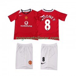Dres Manchester United ROONEY 8 2005 Retro Domaći 2006 Kratkih Rukava - Dječji