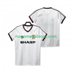 Dres Manchester United 1983 1984 Retro Gostujući Kratkih Rukava - Muški Dres Manchester United 1983 1984 Retro Gostujući Kratkih Rukava - Muški