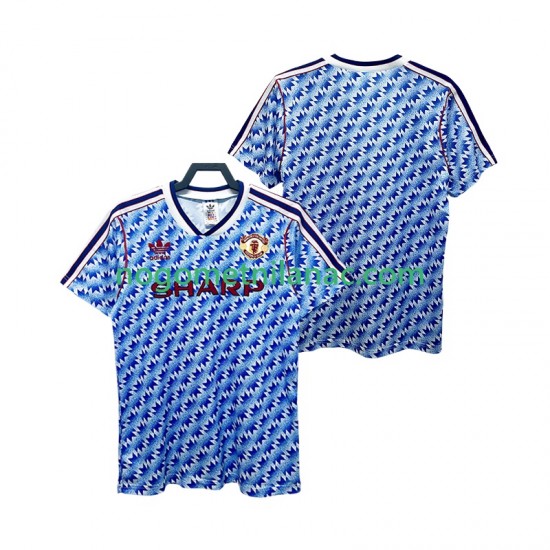 Dres Manchester United 1990 1992 Retro Gostujući Kratkih Rukava - Muški