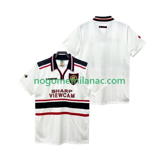 Dres Manchester United Retro Gostujući 1998 1999 Kratkih Rukava - Muški