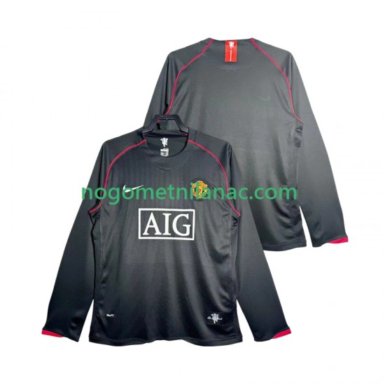 Dres Manchester United 2007 Retro Gostujući 2008 Dugim Rukavima - Muški