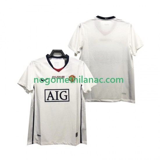 Dres Manchester United Champions League 2009 Retro Gostujući 2008 Kratkih Rukava - Muški