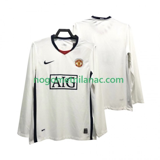 Dres Manchester United Premier League 2009 Retro Gostujući 2008 Dugim Rukavima - Muški